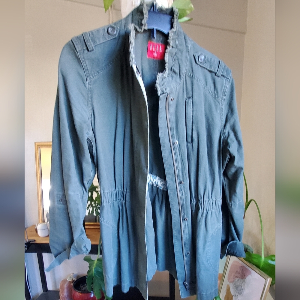Elle army green jacket